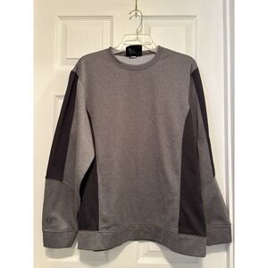 Holloway Men's Artillery Crew L/S Sweater Shirt - XL - Grey/Black